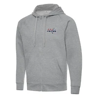Antigua Washington Capitals Big  Tall Victory Full-Zip Hoodie