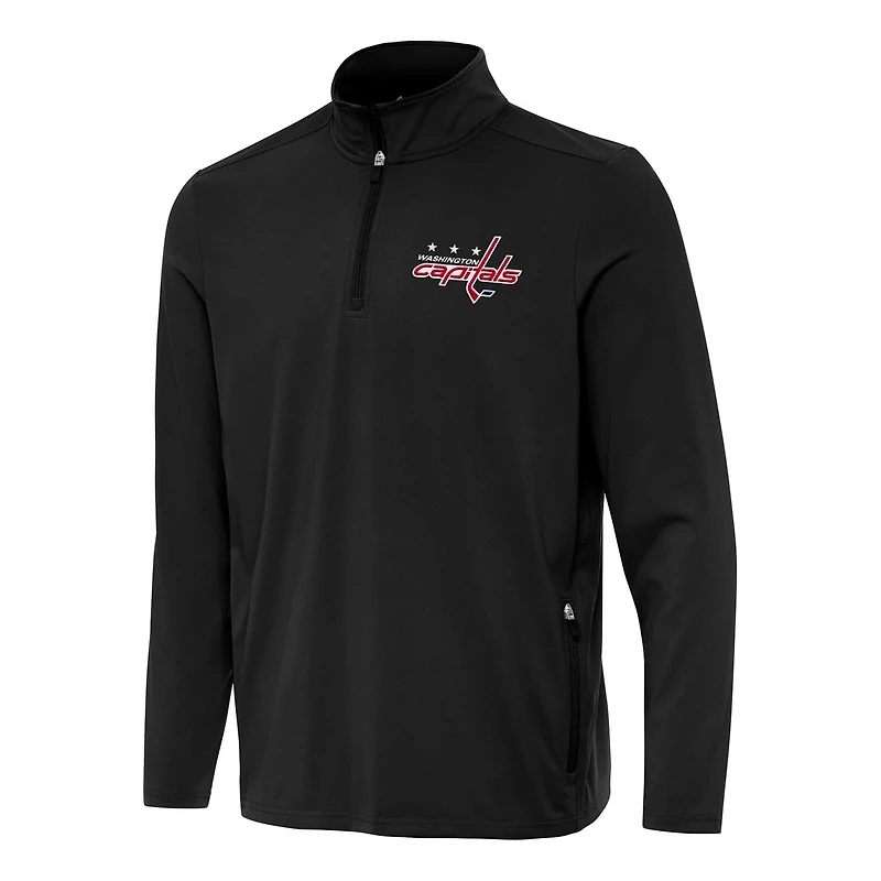 Antigua Washington Capitals Perilous Quarter-Zip Sweatshirt