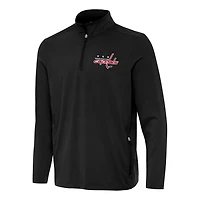 Antigua Washington Capitals Perilous Quarter-Zip Sweatshirt