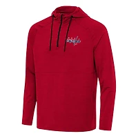 Antigua Washington Capitals Spikes Quarter-Zip Hoodie