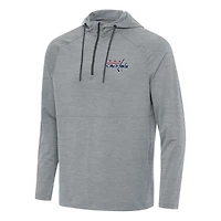 Antigua Washington Capitals Spikes Quarter-Zip Hoodie
