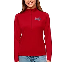 Antigua Washington Capitals Tribute Quarter-Zip Pullover Top