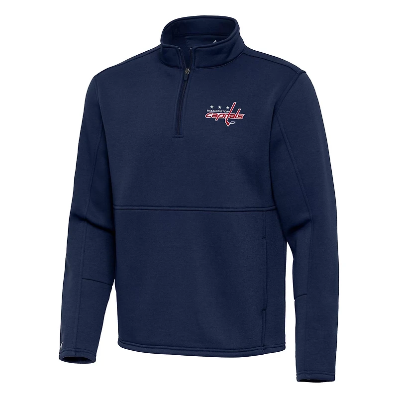 Antigua Washington Capitals Twist Quarter-Zip Pullover Jacket
