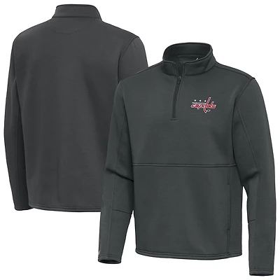 Antigua Washington Capitals Twist Quarter-Zip Pullover Jacket