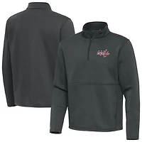 Antigua Washington Capitals Twist Quarter-Zip Pullover Jacket