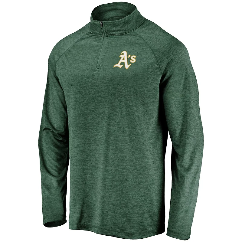 Athletics Iconic Striated Primary Logo Raglan Quarter-Zip Pullover Jacket