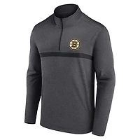 Boston Bruins Head-to-Head Raglan Quarter-Zip Top