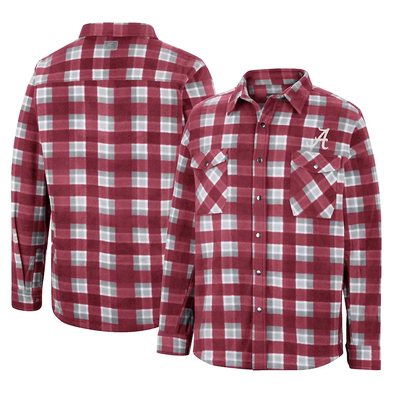Colosseum / Alabama Tide Ellis Plaid Full-Snap Shirt Jacket