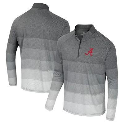 Colosseum Alabama Crimson Tide AI Striped Mesh Quarter-Zip Raglan Windshirt