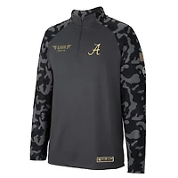 Colosseum Alabama Crimson Tide OHT Military Appreciation Long Range Raglan Quarter-Zip Jacket