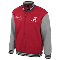 Colosseum Alabama Tide Ambi-Turner Full-Zip Varsity Jacket
