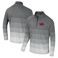 Colosseum Arkansas Razorbacks AI Striped Mesh Quarter-Zip Raglan Windshirt