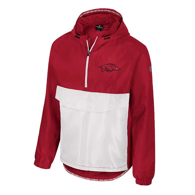 Colosseum Arkansas Razorbacks Reloaded Anorak Half-Zip Jacket