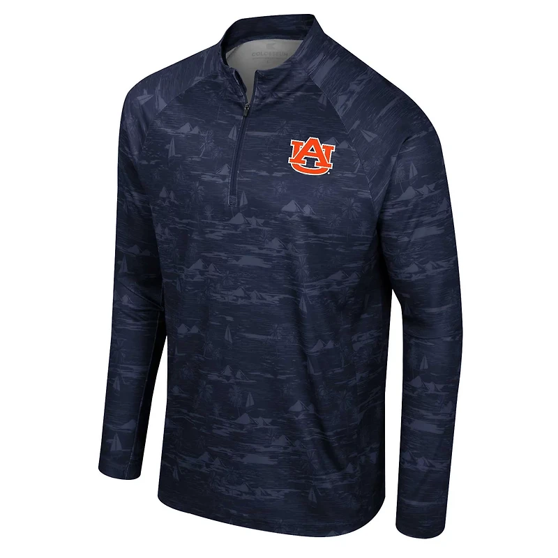 Colosseum Auburn Tigers Carson Raglan Quarter-Zip Jacket