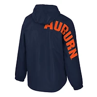 Colosseum Auburn Tigers Reloaded Anorak Half-Zip Jacket