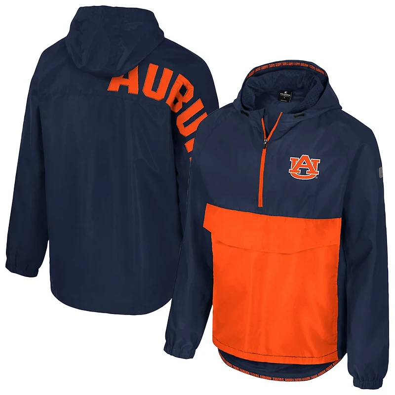 Colosseum Auburn Tigers Reloaded Anorak Half-Zip Jacket