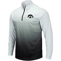 Colosseum /Black Iowa Hawkeyes Magic Ombre Long Sleeve Quarter-Zip Top