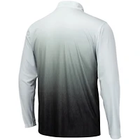 Colosseum /Black Iowa Hawkeyes Magic Ombre Long Sleeve Quarter-Zip Top