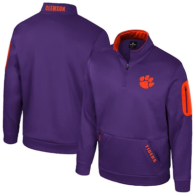 Colosseum Clemson Tigers Mainframe Quarter-Zip Fleece Jacket