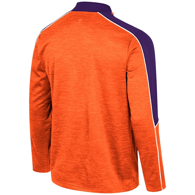 Colosseum Clemson Tigers Marled Half-Zip Jacket
