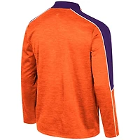 Colosseum Clemson Tigers Marled Half-Zip Jacket