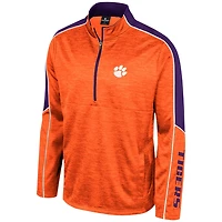 Colosseum Clemson Tigers Marled Half-Zip Jacket