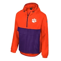 Colosseum Clemson Tigers Reloaded Anorak Half-Zip Jacket
