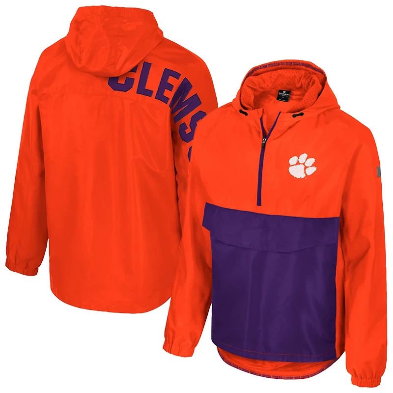 Colosseum Clemson Tigers Reloaded Anorak Half-Zip Jacket