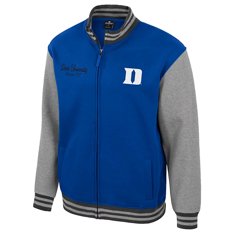 Colosseum Duke Blue Devils Ambi-Turner Full-Zip Varsity Jacket