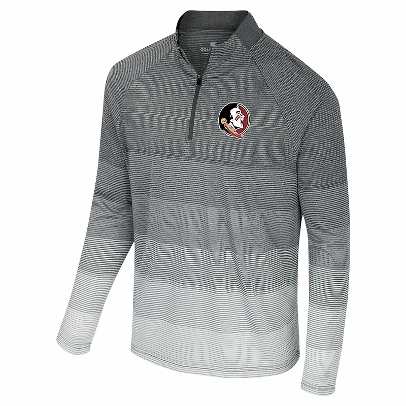 Colosseum Florida State Seminoles AI Striped Mesh Quarter-Zip Raglan Windshirt