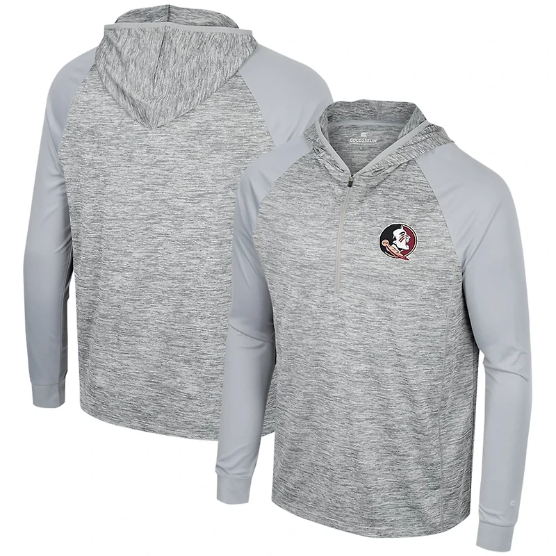 Colosseum Florida State Seminoles Cybernetic Raglan Quarter-Zip Hooded Top