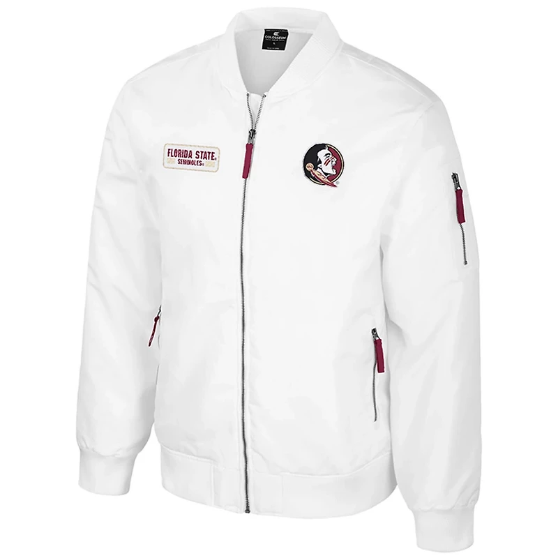 Colosseum Florida State Seminoles Rabbit Full-Zip Bomber Jacket