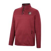 Colosseum Florida State Seminoles Rebound Quarter-Snap Jacket
