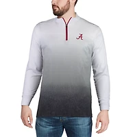 Colosseum Gray Alabama Crimson Tide Magic Team Logo Quarter-Zip Jacket