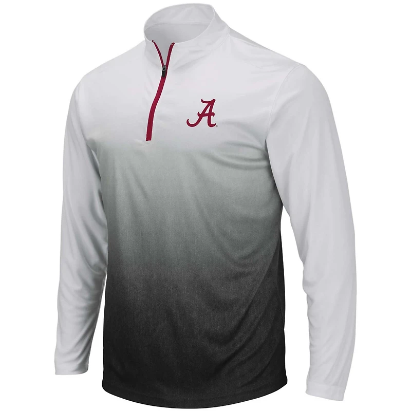 Colosseum Gray Alabama Crimson Tide Magic Team Logo Quarter-Zip Jacket