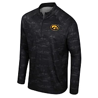 Colosseum Iowa Hawkeyes Carson Raglan Quarter-Zip Jacket