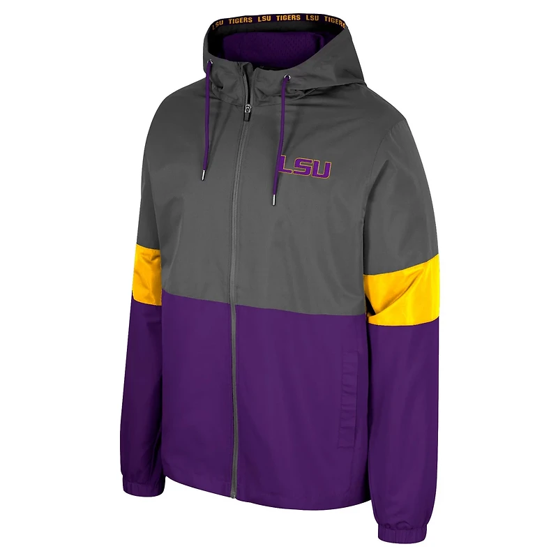 Colosseum LSU Tigers Miles Full-Zip Jacket