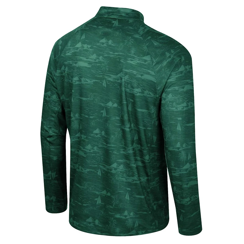 Colosseum Michigan State Spartans Carson Raglan Quarter-Zip Jacket