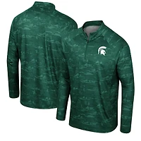 Colosseum Michigan State Spartans Carson Raglan Quarter-Zip Jacket