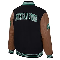Colosseum Michigan State Spartans Letterman Full-Snap Varsity Jacket
