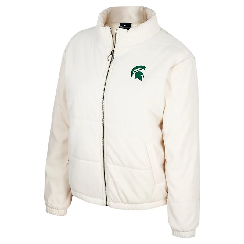 Colosseum Michigan State Spartans So Hot Right Now Quilted Puffer Full-Zip Jacket