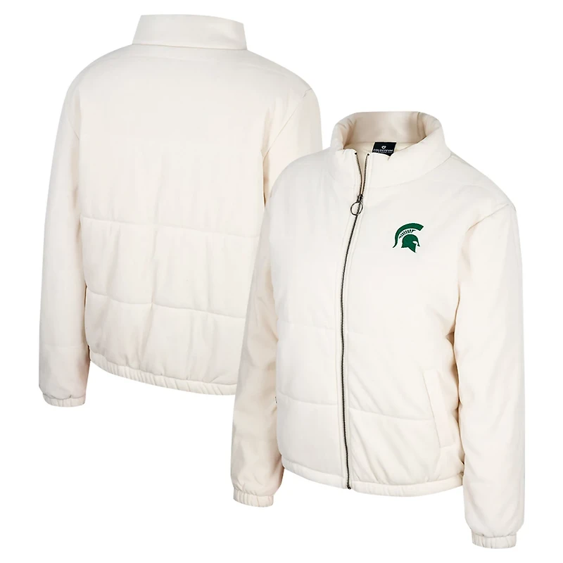 Colosseum Michigan State Spartans So Hot Right Now Quilted Puffer Full-Zip Jacket