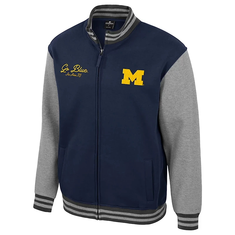 Colosseum Michigan Wolverines Ambi-Turner Full-Zip Varsity Jacket