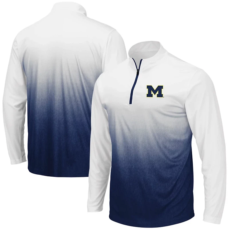 Colosseum Michigan Wolverines Magic Team Logo Quarter-Zip Jacket