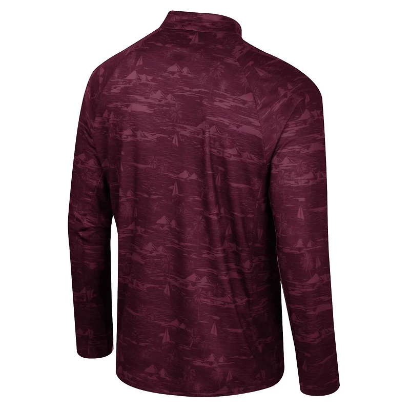 Colosseum Mississippi State Bulldogs Carson Raglan Quarter-Zip Jacket