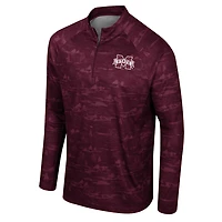 Colosseum Mississippi State Bulldogs Carson Raglan Quarter-Zip Jacket