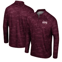 Colosseum Mississippi State Bulldogs Carson Raglan Quarter-Zip Jacket