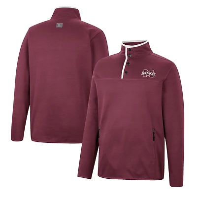 Colosseum Mississippi State Bulldogs Rebound Quarter-Snap Jacket