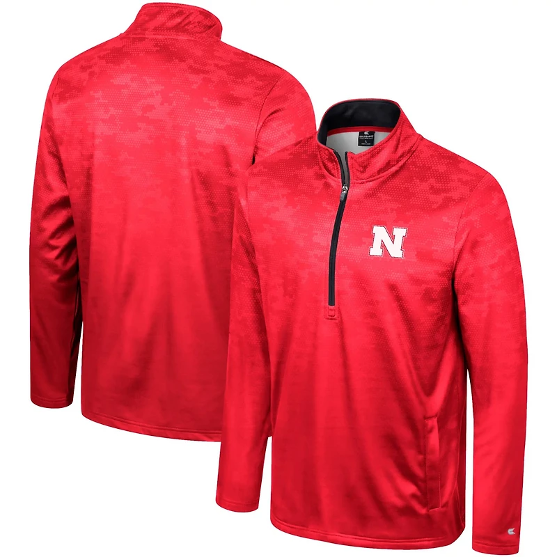 Colosseum Nebraska Huskers The Machine Half-Zip Jacket