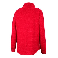 Colosseum Ohio State Buckeyes Natalie Speckled Quarter-Snap Top